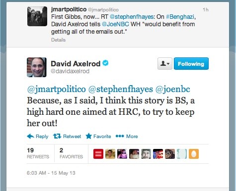 Axelrod on Benghazi: ‘This Story Is BS’