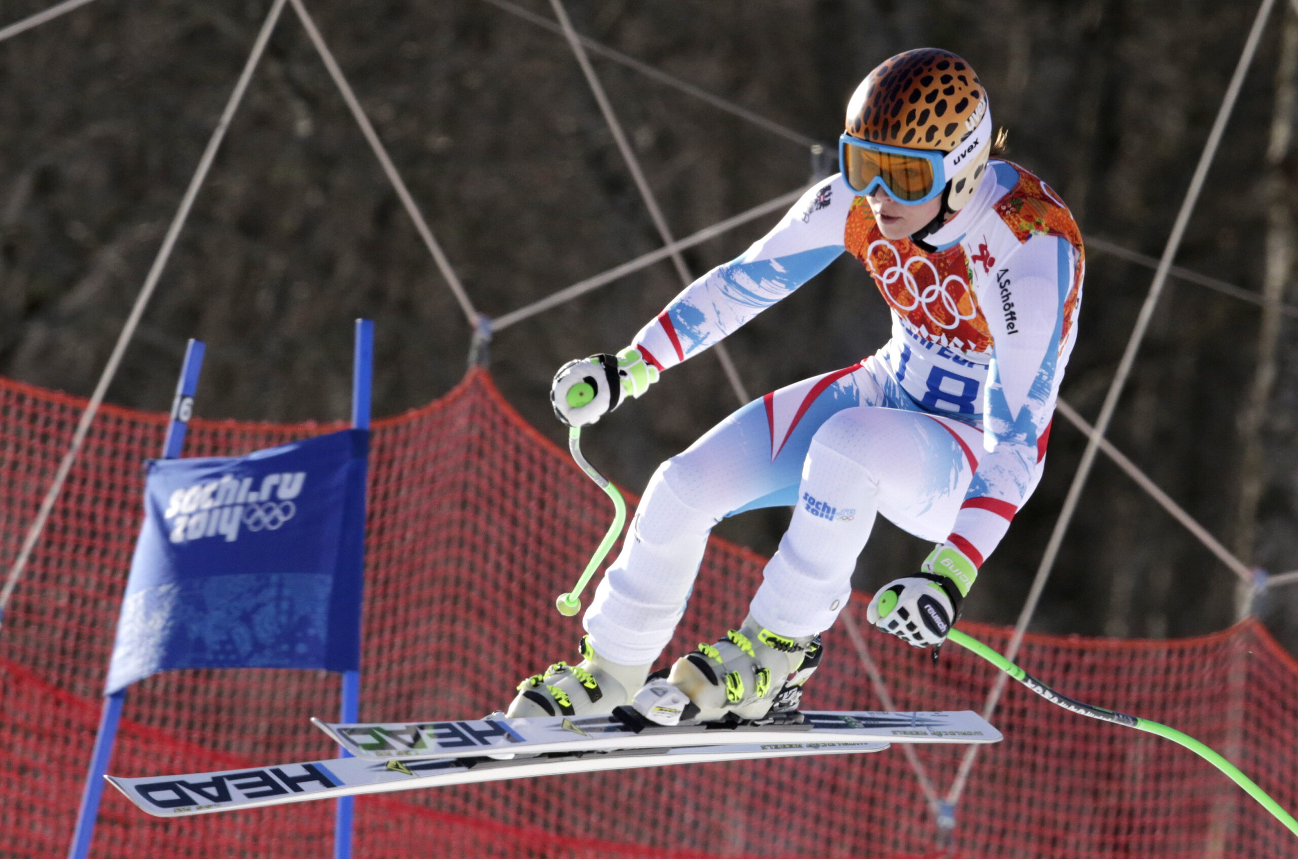 Fenninger wins Olympic super-G; Hoefl-Riesch 2nd