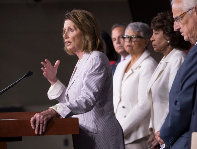House Democratic Leader Nancy Pelosi doesn't want to alienate that quantum of voters willing to vote for Democrats to check Donald Trump, but not to force an impeachment trial which will, as in 1999, result in acquittal in the Senate. But such cool rationality seems rare among her fellow Democrats. (AP Photo/J. Scott Applewhite)