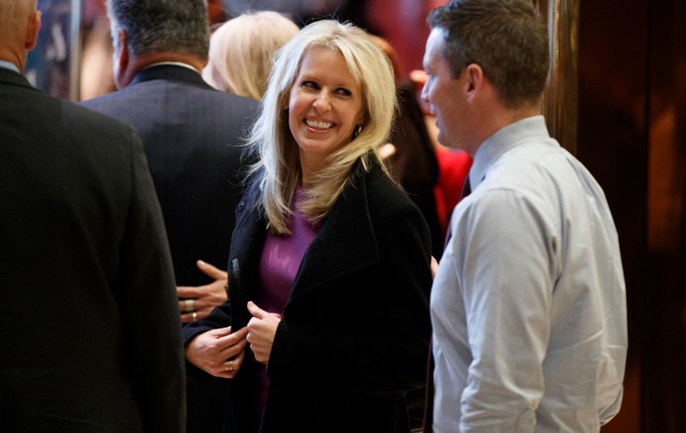 President-elect Trump's pick to be his senior director of strategic communications, Monica Crowley, plagiarized several passages in a 2012 book she wrote, according to a report Saturday. (AP Photo/Evan Vucci)