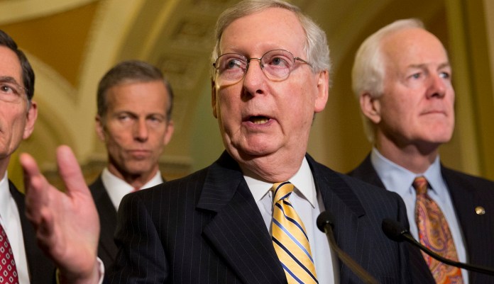 "Yeah, we'll be able to get to an agreement in the conference," he said. "I'm very optimistic about it. We think this will make a big difference in getting our economy moving again and providing jobs and opportunity for the American people." (AP Photo/Jacquelyn Martin)