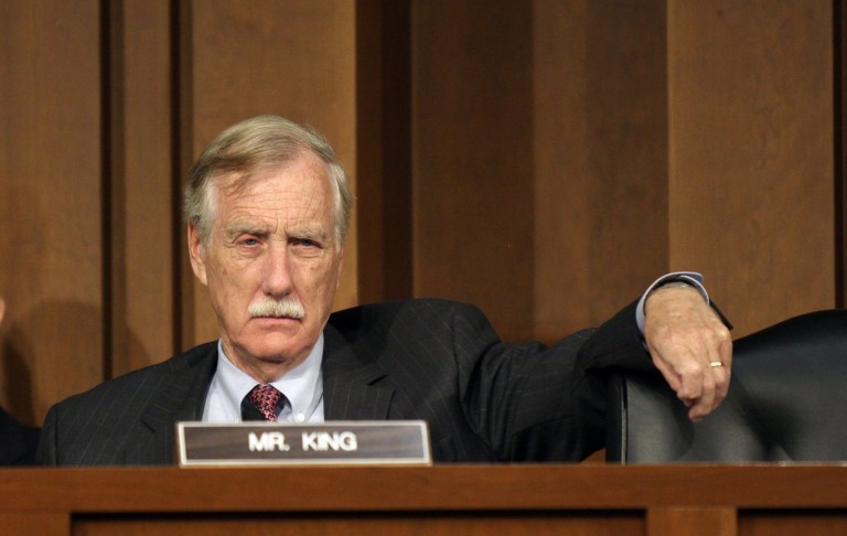 Sen. Angus King, I-Maine, is traveling to Greenland to see the national security effects of climate change in the Arctic first hand. (AP Photo/Lauren Victoria Burke)