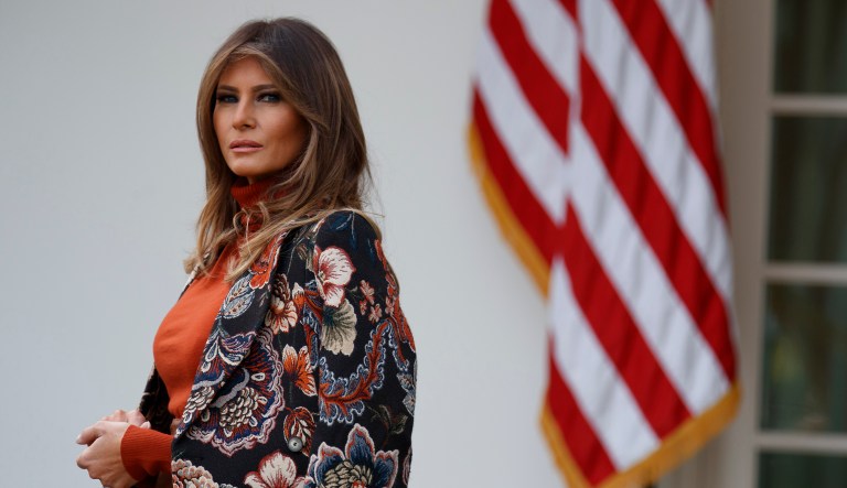 A spokeswoman said Melania Trump is focused on her family and her role as first lady. (AP Photo/Evan Vucci)