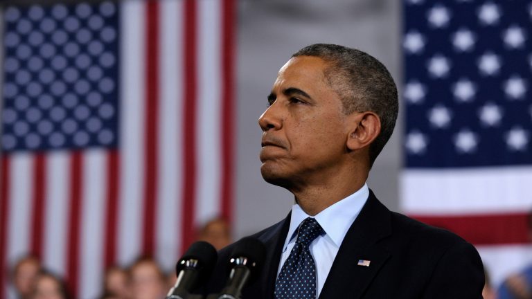 President Barack Obama speaks about the economy Wednesday at Knox College in Galesburg, Ill. (AP Photo/Susan Walsh)