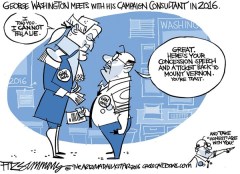 Editorial cartoon: George Washington in 2016