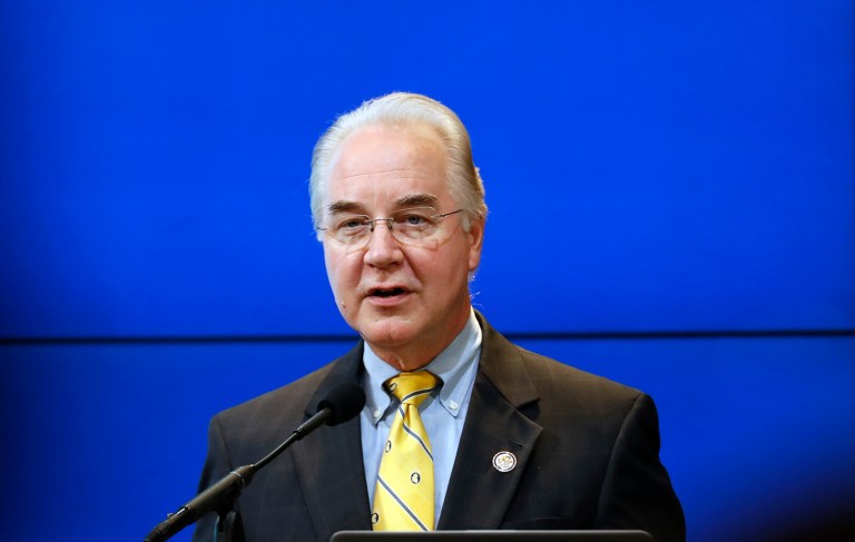 HHS Secretary Tom Price said that the repeal and replacement of Obamacare would occur in three phases. (AP Photo/Alex Brandon)