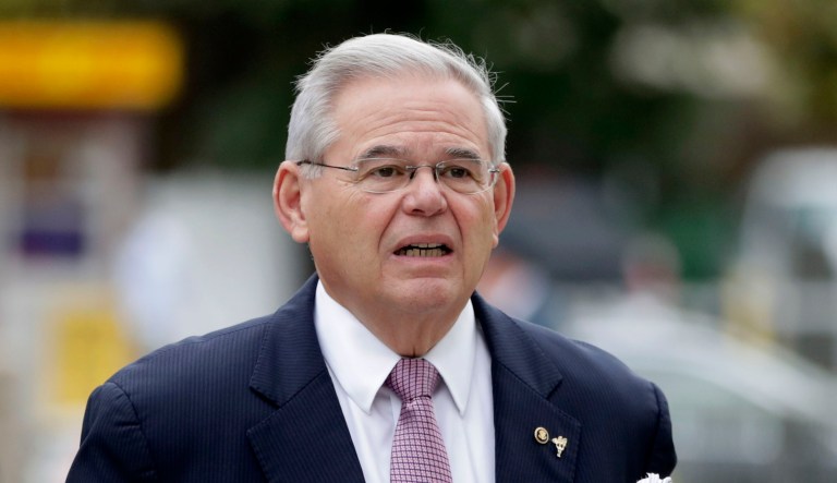 Jury deliberations began in Newark on Monday to determine whether Menendez is guilty of federal corruption charges. (AP Photo/Julio Cortez)