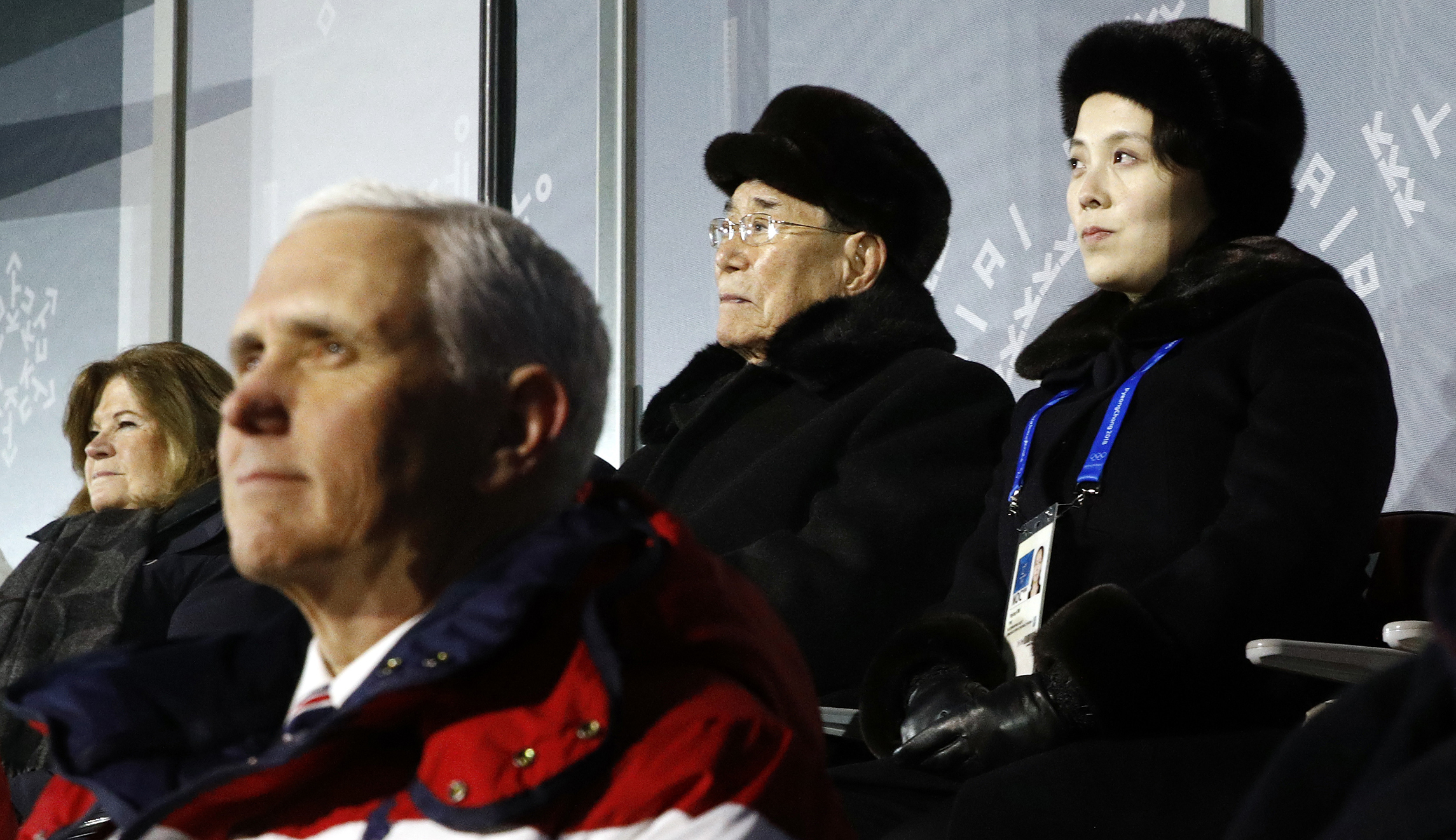 Mike Pence was seated just feet from North Korean leaders at Olympics opening ceremony