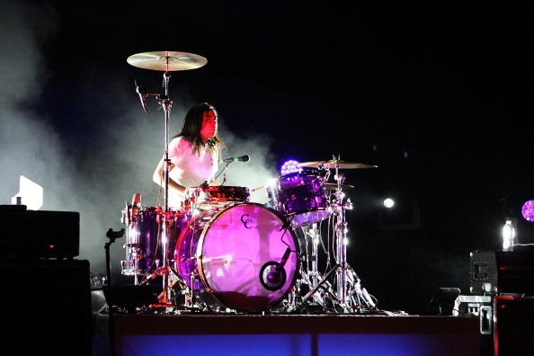 MORRISON, CO - SEPTEMBER 16:  Chris Guanlao of Silversun Pickups performs as part of 93.3's Big Gig at Red Rocks Amphitheatre on September 16, 2012 in Morrison, Colorado.  (Photo by Jason G. Bahr/Getty Images)