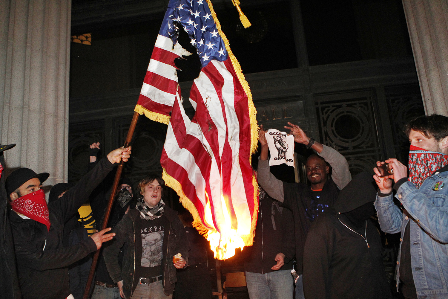Trump suggests jail time or ‘loss of citizenship’ for burning flag