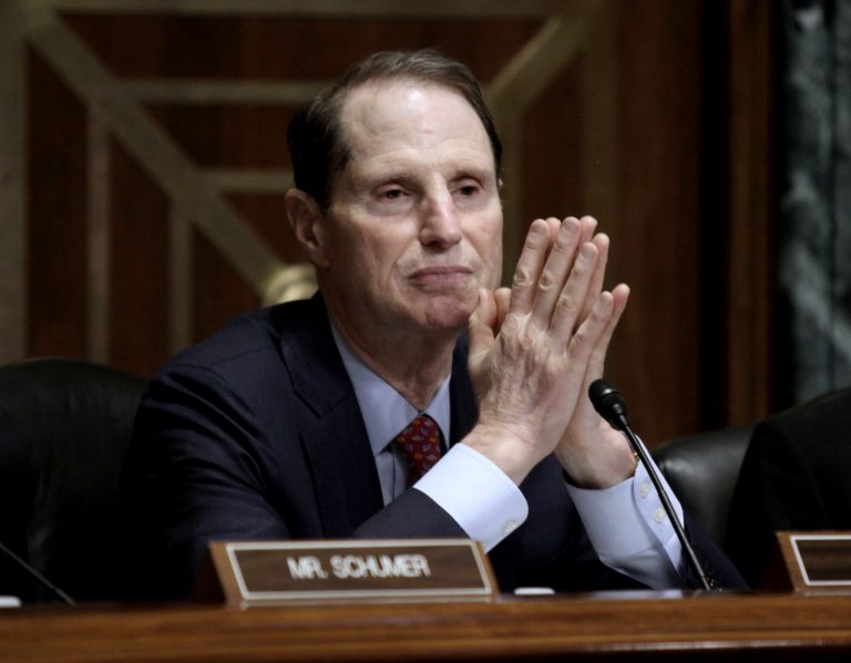 Oregon Sen. Ron Wyden said the investigation into Hillary Clinton's private email server and leaks about the probe from sources inside the FBI illustrate the need to rein in federal investigative power. (AP Photo/Lauren Victoria Burke)
