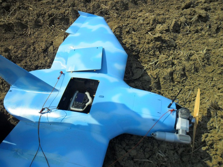 FILE - In this file photo provided on Wednesday, April 2, 2014 by the South Korea Defense Ministry, an unmanned drone which was found last week in Paju, a South Korean city near the land border with North Korea. South Korean experts say two small drones believed to have been flown across the border by the North amid rising military tensions were crude and decidedly low-tech - with cameras available on the Internet for hundreds of dollars - but underscore a potential new threat that must be taken seriously.  (AP Photo/South Korea Defense Ministry, File)
