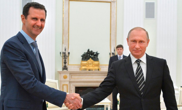 Syrian President Bashar Assad has traveled to Moscow in his first known trip abroad since the war broke out in Syria in 2011 to meet his strongest ally Russian PresidentÂ Vladimir Putin. (Alexei Druzhinin, RIA-Novosti, Kremlin Pool Photo via AP)