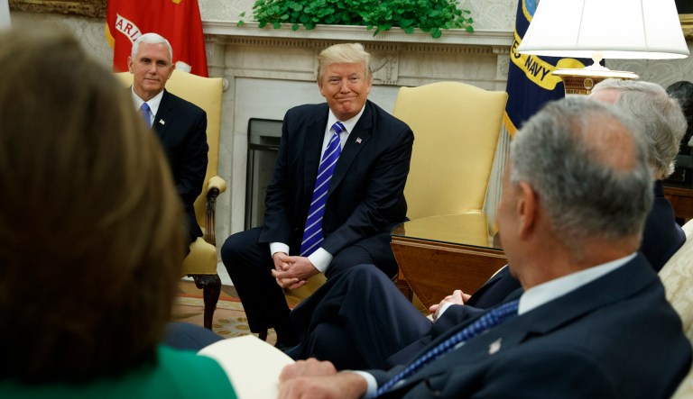 Members of Congress don't like to be embarrassed, but that's exactly what Trump has accomplished. (AP Photo/Evan Vucci)