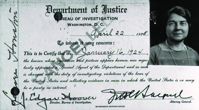 Crime History: Hoover hires his first and only female special agent