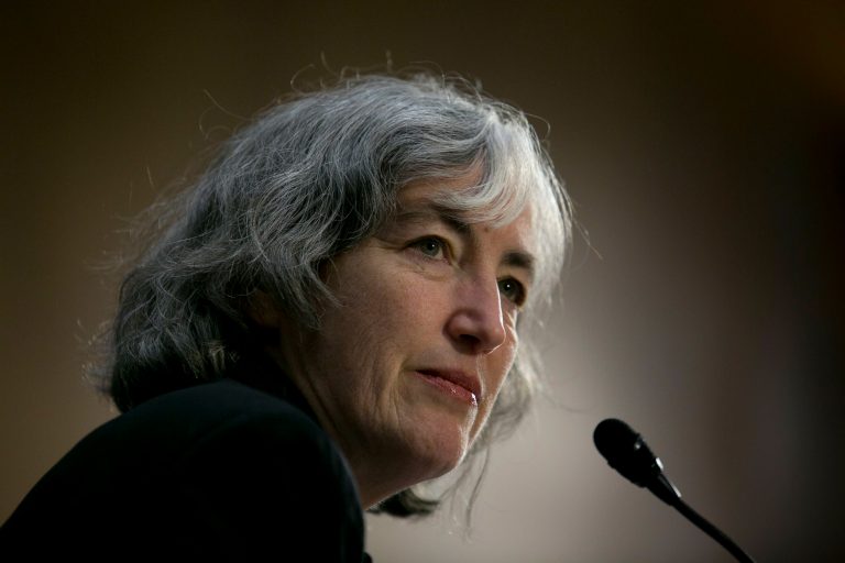 Anne Schuchat, director of the National Center for Immunization and Respiratory Diseases at the Centers for Disease Control and Prevention (CDC) testifies before a Senate Health, Education, Labor and Pension Committee on the reemergence of vaccine preventible diseases, Tuesday, February 10, 2015. (Graeme Jennings/Washington Examiner)