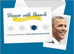 Discount! Only $1 to win dinner with Barack