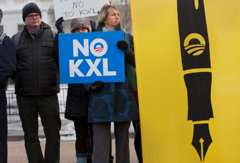 Opponents of the proposed Keystone XL oil pipeline from Canada to the U.S. appear to be losing support among people living near the project's construction route. (AP Photo)