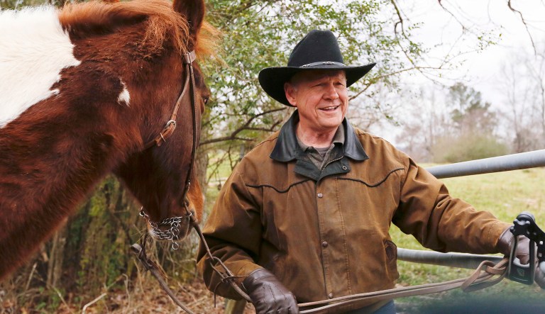 U.S. Senate candidate Roy Moore is competing in a closer-than-originally-expected race as he faces multiple allegations of sexual misconduct -- charges which he denies. (AP Photo/Brynn Anderson)