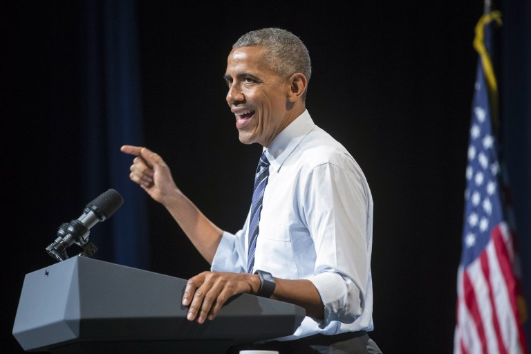 President Obama plans to make the case that his "record of accomplishment over the last eight years," said a White House spokesman. (Mike Siegel/The Seattle Times via AP, Pool)