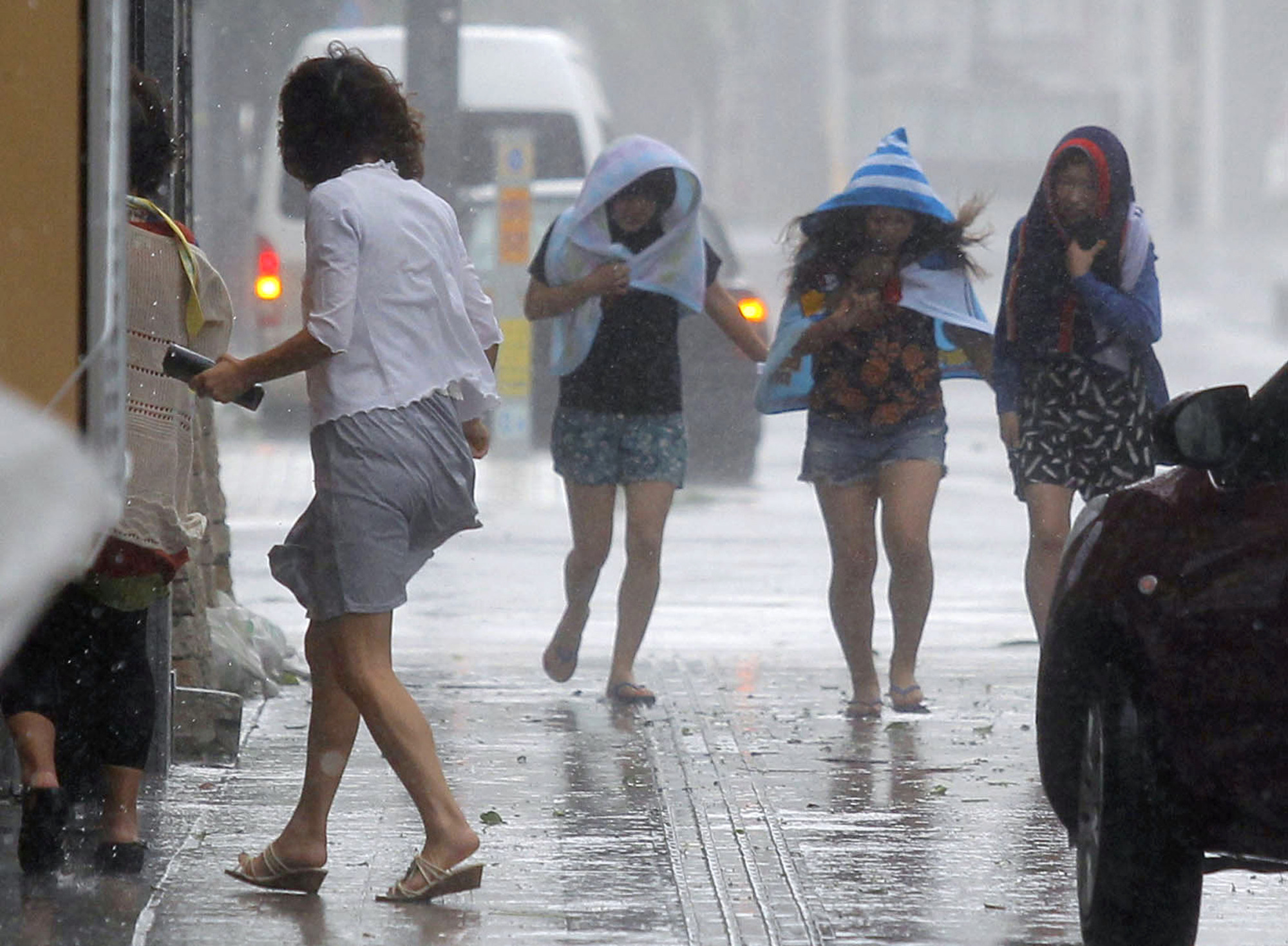 Typhoon heads toward Kyushu after slamming Okinawa