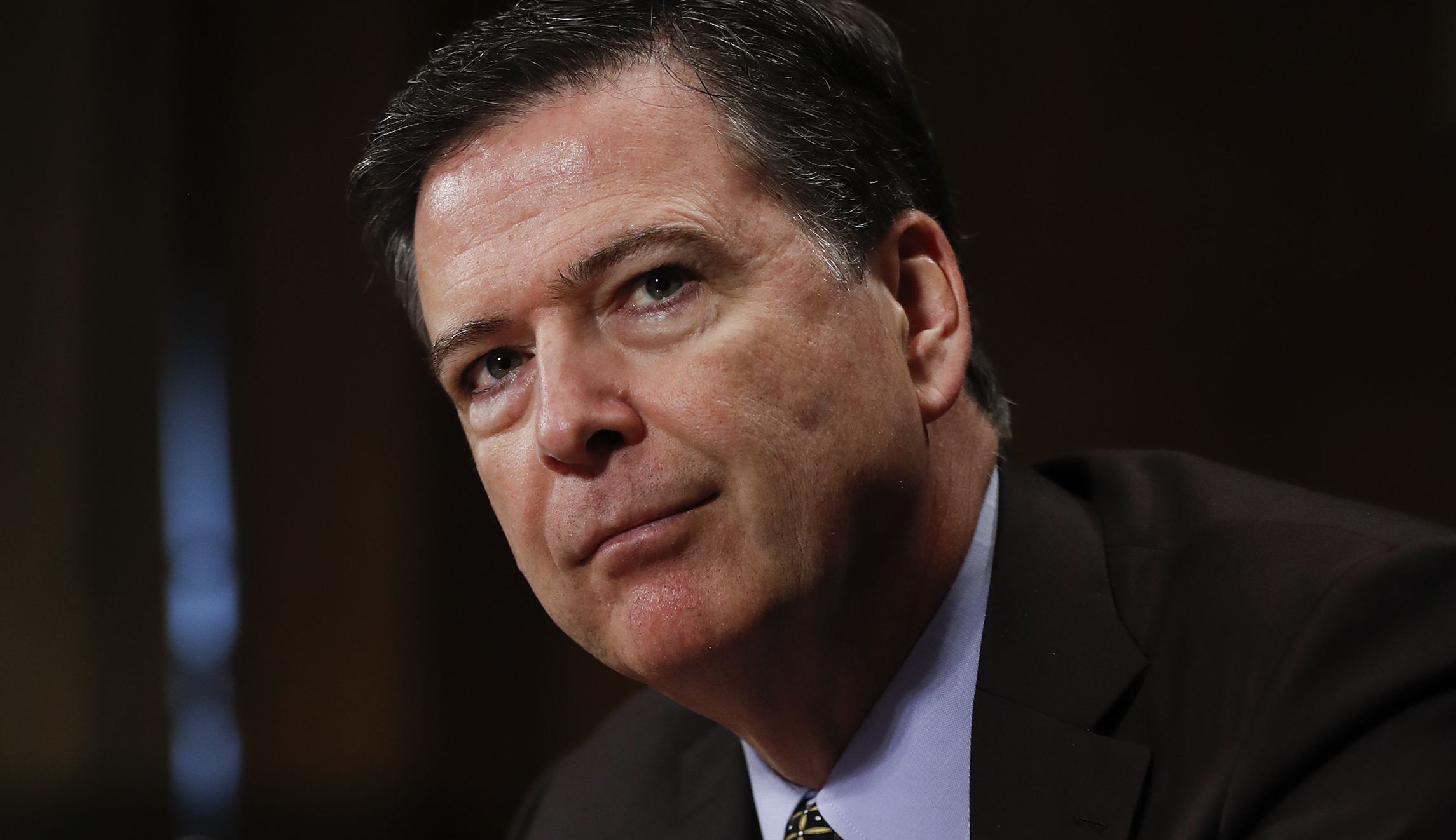 James Comey seen ‘wiping away the tears’ at first public outing since being fired