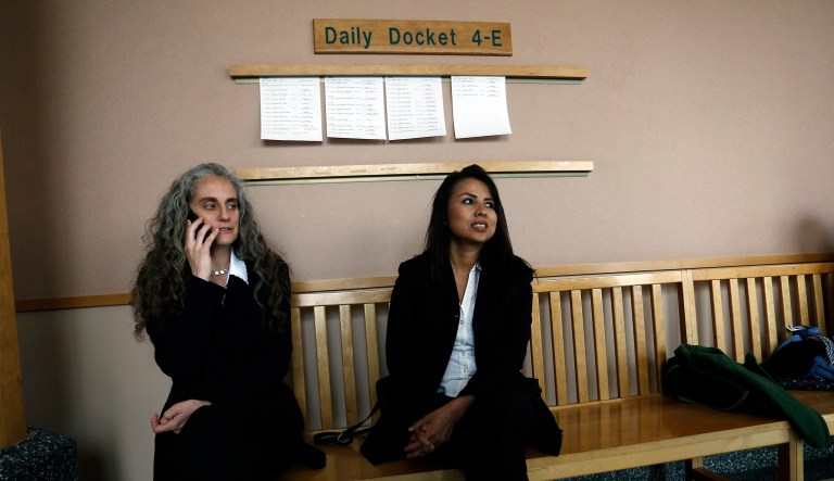 People have been waiting an average of 670 days for a hearing, according to the data, which was obtained under the Freedom of Information Act and analyzed by the TRAC Immigration Project. (AP Photo/Brennan Linsley)