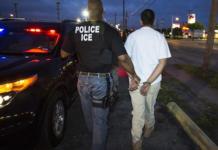 Dallas ICE arrest of an illegal immigrant. ICE Photo