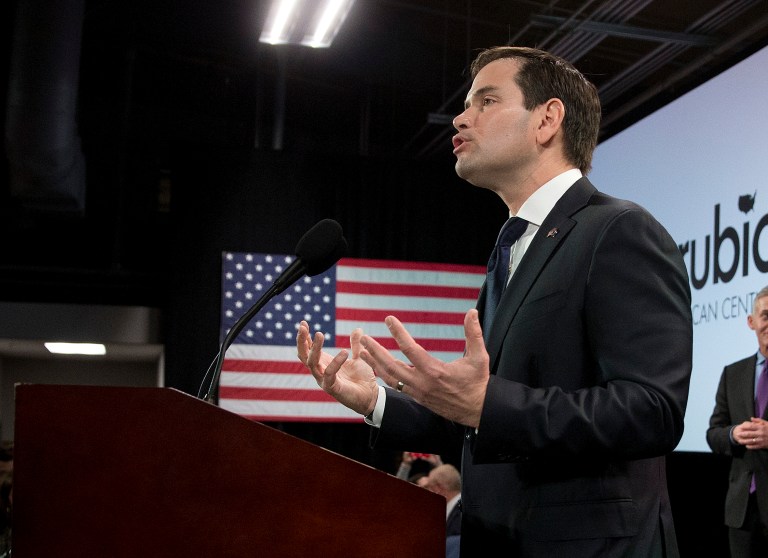 Rubio jumped on the issue ahead of the South Carolina primary, expressing outrage at EPA and Obama adminstration overreach. (AP Photo/John Bazemore)