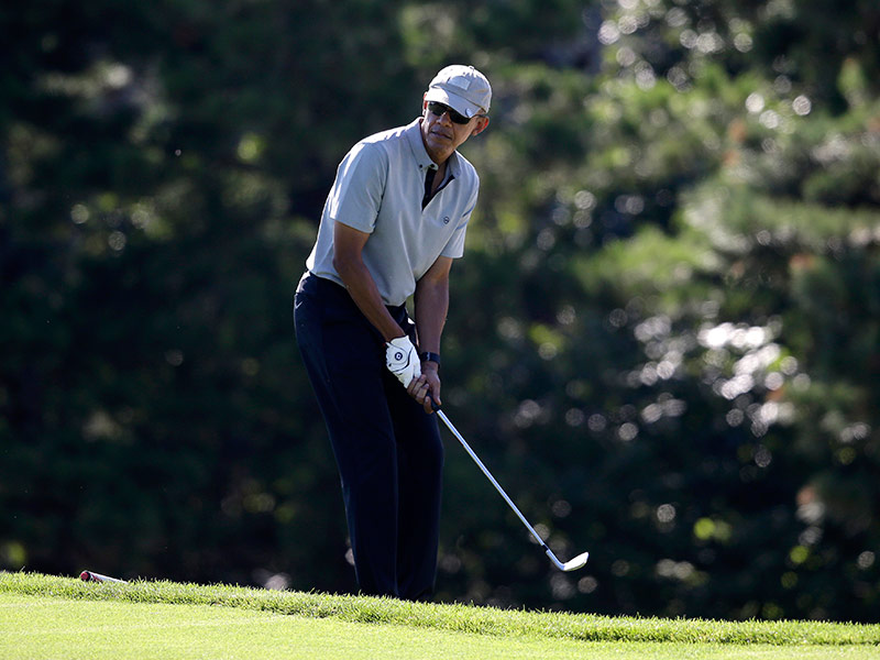 Friday’s other big number: Obama plays 248th round of golf as market tanks