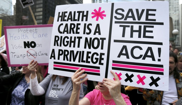 When proposals are made to sharply revise the ACA, who screams the loudest? Those who are funded by it. (AP Photo/Charles Rex Arbogast)