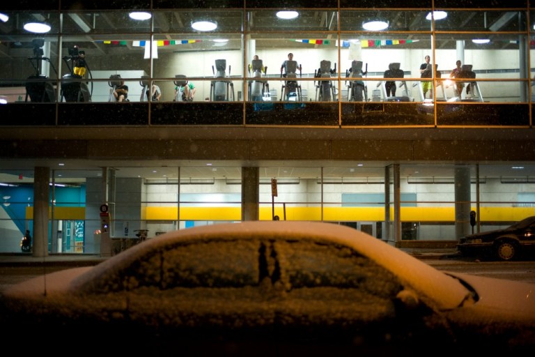 There's a blizzard watch in effect starting at 6 p.m., an hour before the Iowa caucuses. (AP Photo)