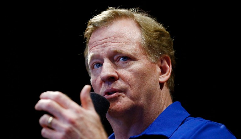 NFL Commissioner Roger Goodell rebuked President Trump for calling on NFL players that protest the national anthem to be fired, saying that his comments are 