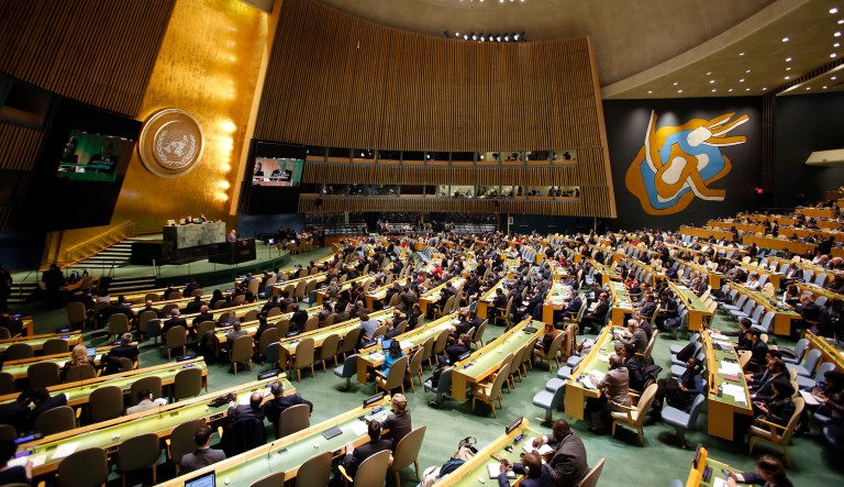 The U.N. budget is a minefield of unproductive, wasteful, and overlapping programs. The U.S. announced a $285 million reduction in its contribution to the U.N. (AP Photo/Mark Lennihan)