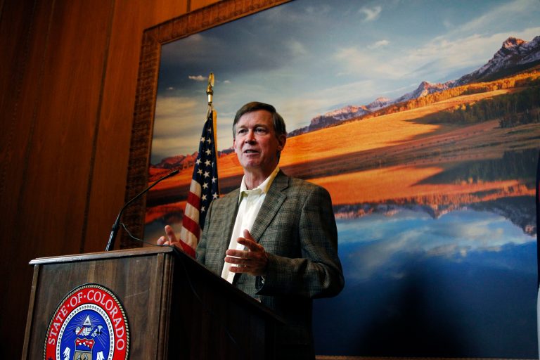 Democratic Colorado Governor John Hickenlooper's approval rating is only 47 percent, with 43 percent disapproving, and he leads former Rep. Tom Tancredo by only 42 percent-41percent. (AP)