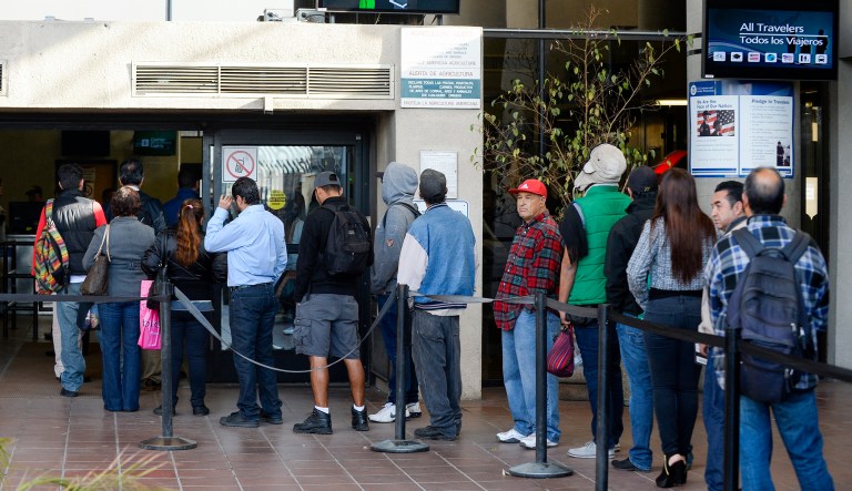 DHS said it is working to review the records of people violating their visas or visa waiver program, and is working with Immigration and Customs Enforcement to better deport those in the country illegally. (AP Photo/Denis Poroy)