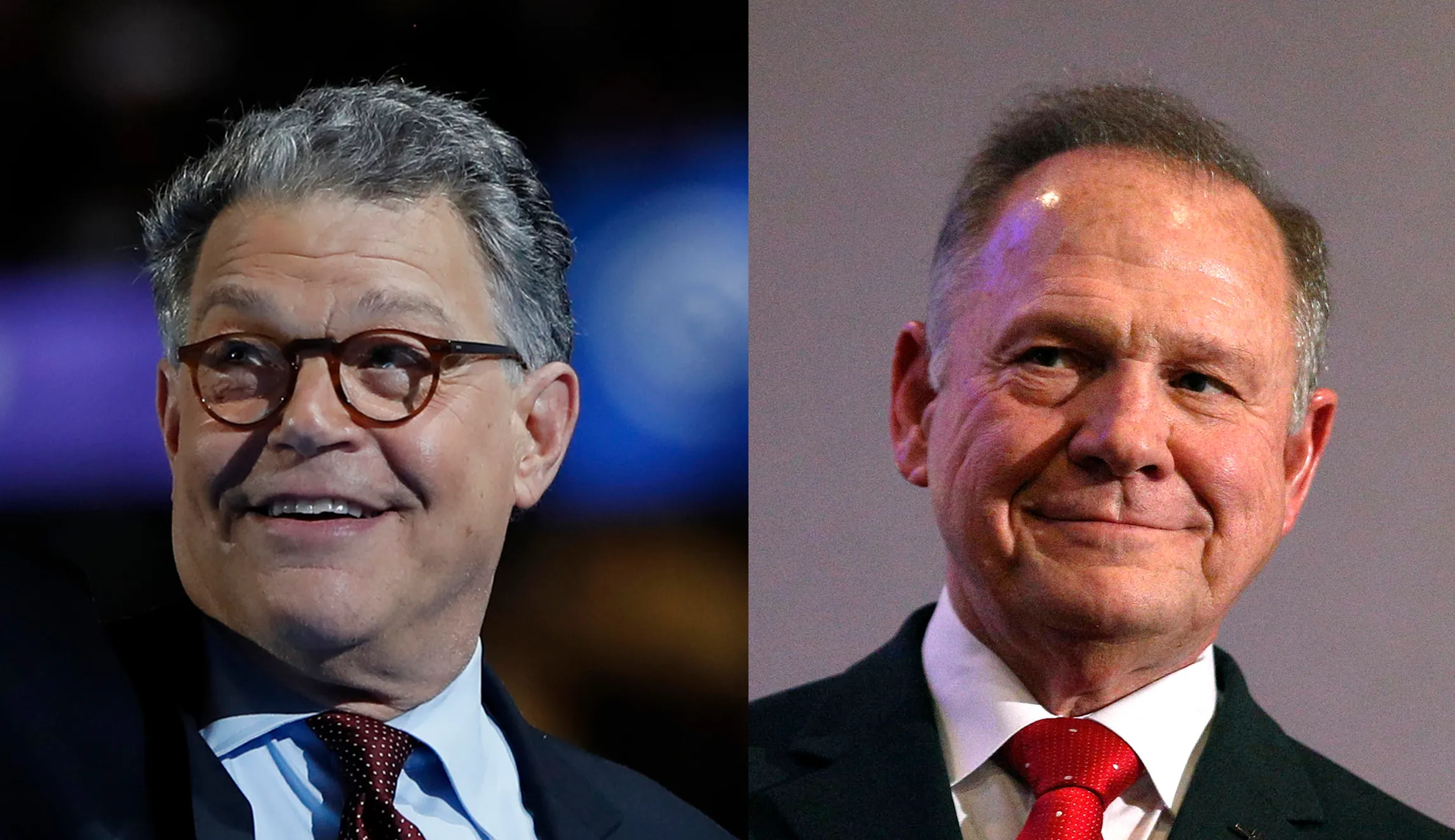 Major newspapers hold fire on Al Franken, in contrast to Roy Moore