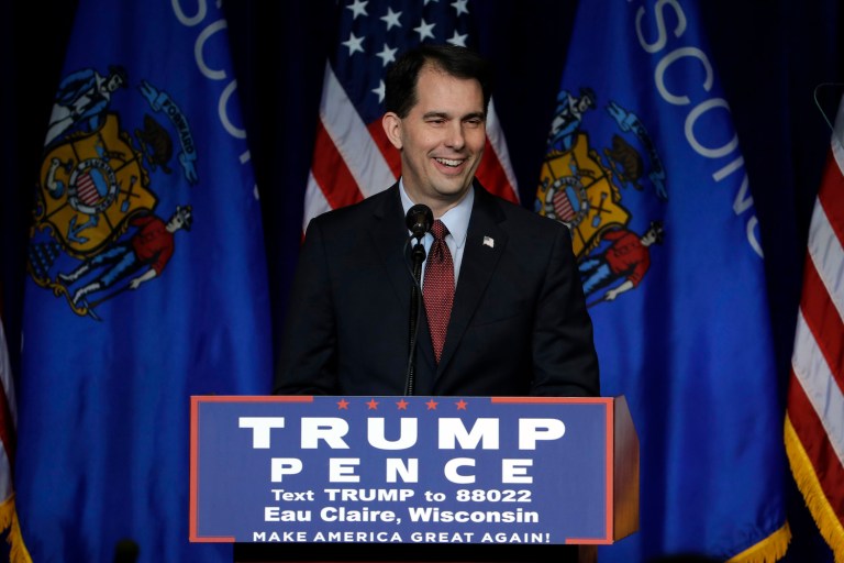 Scott Walker has repeatedly denied any interest in a Cabinet post. (AP Photo/Matt Rourke)