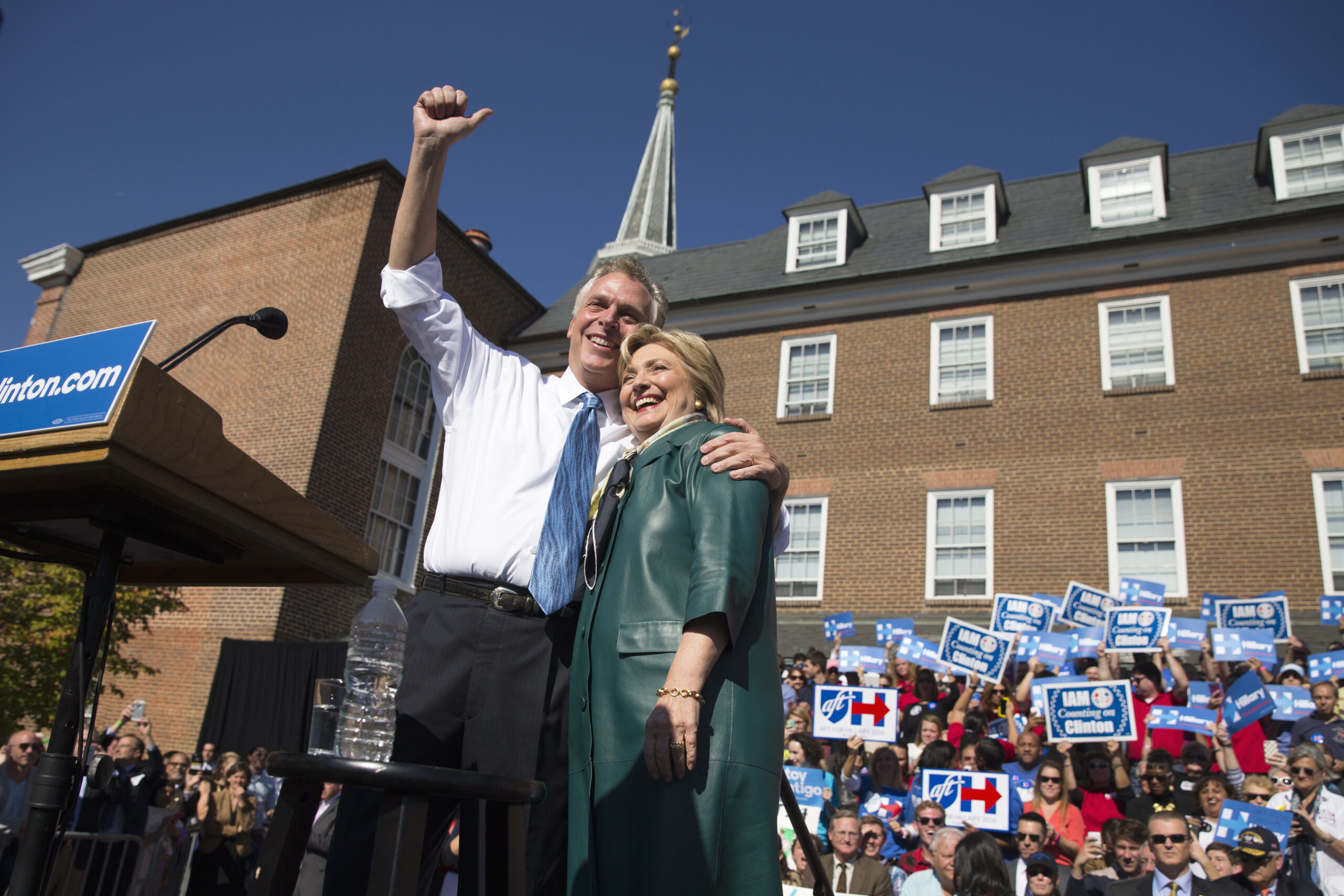 Poll: In McAuliffe’s Va., voters ‘hesitant’ about Clinton, Dems OK with socialist