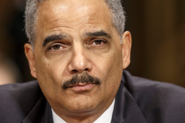 Attorney General Eric Holder testifies on Capitol Hill in Washington, Wednesday, Jan. 29, 2014, before the Senate Judiciary Committee hearing oversight hearing on the Justice Department. (AP Photo/J. Scott Applewhite)