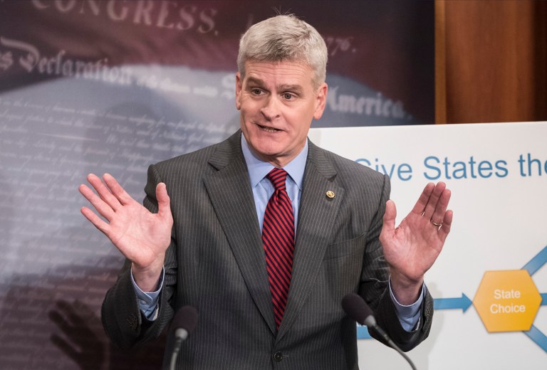 Sen. Bill Cassidy, R-La., thinks former national security adviser Gen. Mike Flynn should be granted immunity so the American people can hear what he has to say. (AP Photo/J. Scott Applewhite)