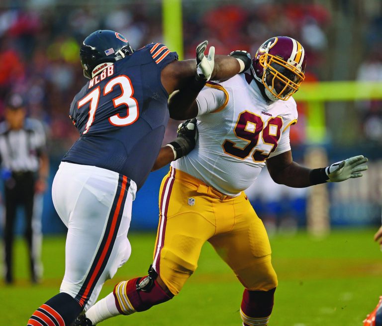 Jonathan Daniel/Getty Images
Washington Redskins defensive end Jarvis Jenkins will see more playing time with defensive lineman Adam Carriker out for the season.