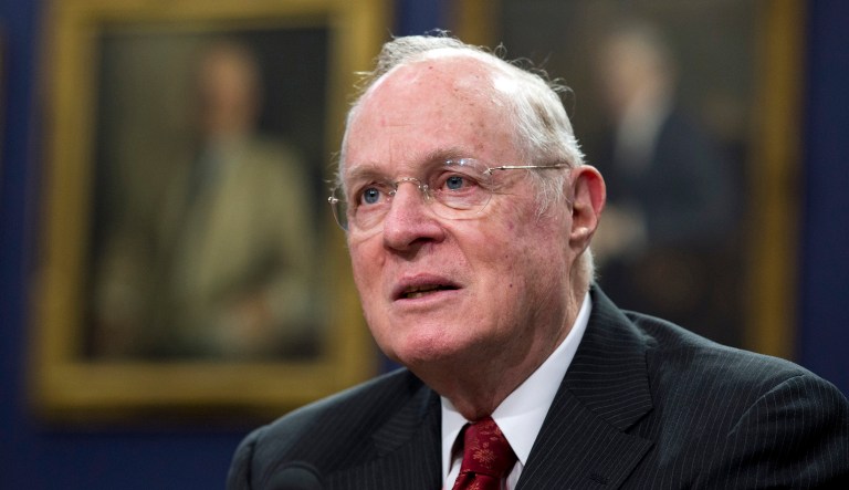 Anthony Kennedy was nominated by former President Ronald Reagan and confirmed to the Supreme Court in 1988. (AP Photo/Manuel Balce Ceneta)
