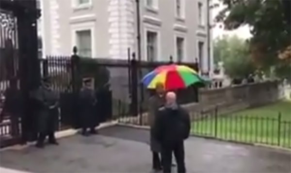 Video posted by the official Twitter account of the Ministry of Foreign Affairs of the Russian Federation on Saturday shows FBI agents entering and searching a diplomatic building in Washington, D.C. (Screen shot)