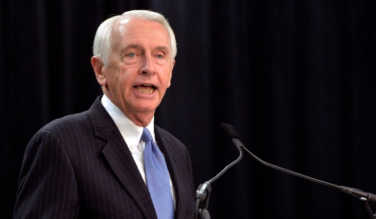 To rebut President Trump's address tonight to a joint session of Congress, Democrats have tapped lobbyist-turned-governor Steve Beshear who has since returned to the firm where he had been a lobbyist. (AP Photo/Timothy D. Easley)