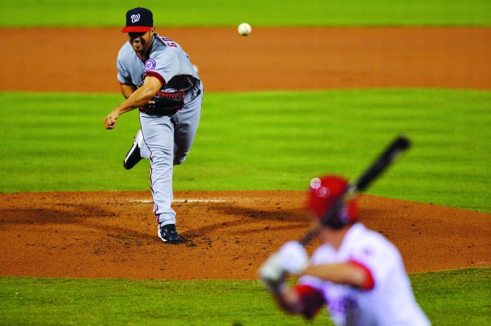 Drew Hallowell/Getty Images
Washington Nationals pitcher Gio Gonzalez won his 21st game Thursday night against the Philadelphia Phillies.