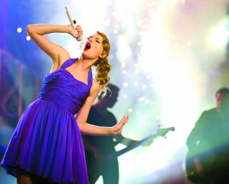 FILE - This Nov. 22, 2011 file photo shows singer Taylor Swift performing at Madison Square Garden in New York. Swift's single, 