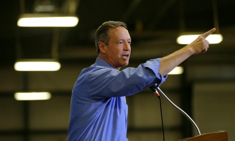 Democratic presidential candidate, former Maryland Gov. Martin O'Malley said, 
