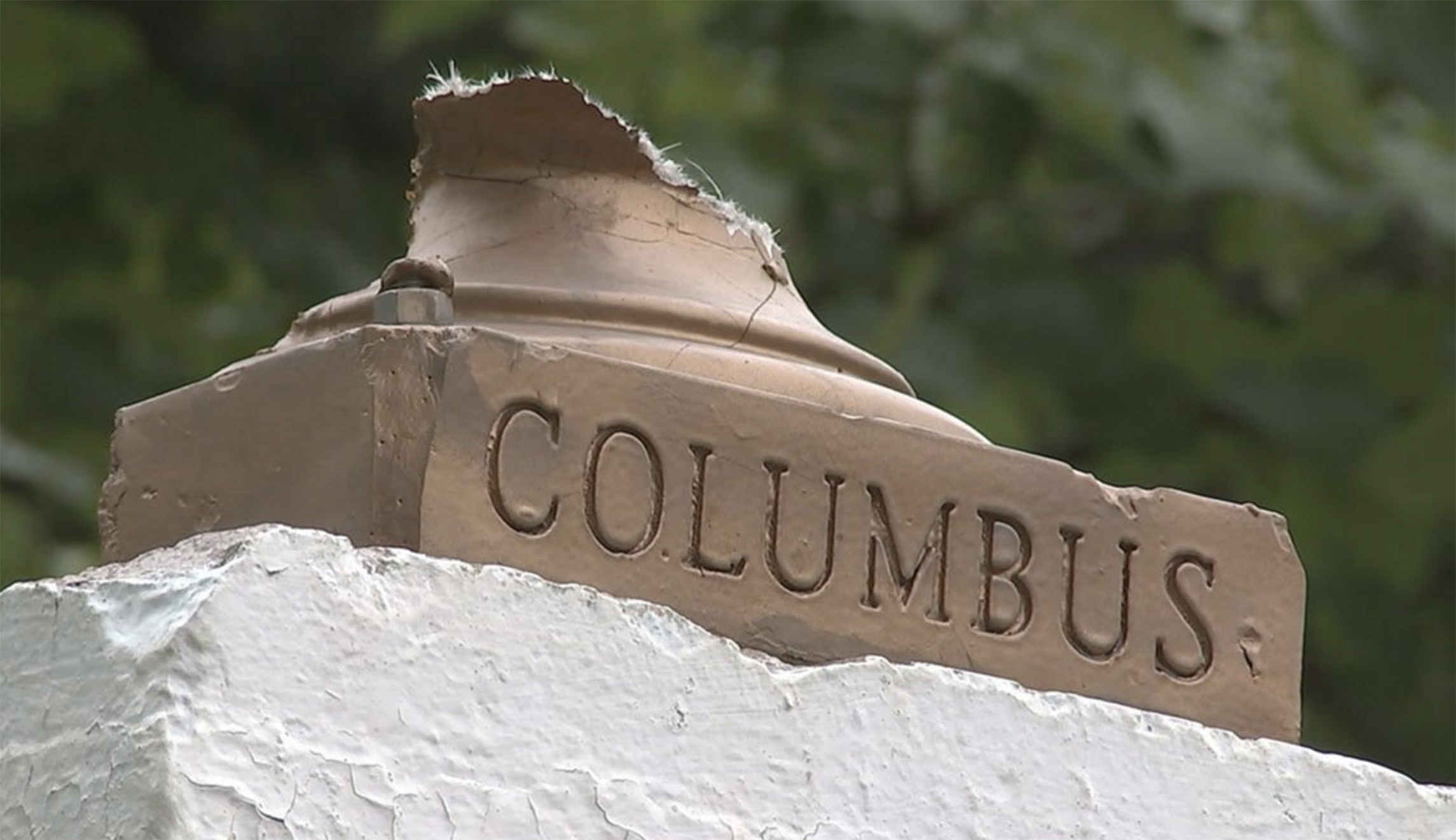 Beheaded statue of Christopher Columbus found in New York town