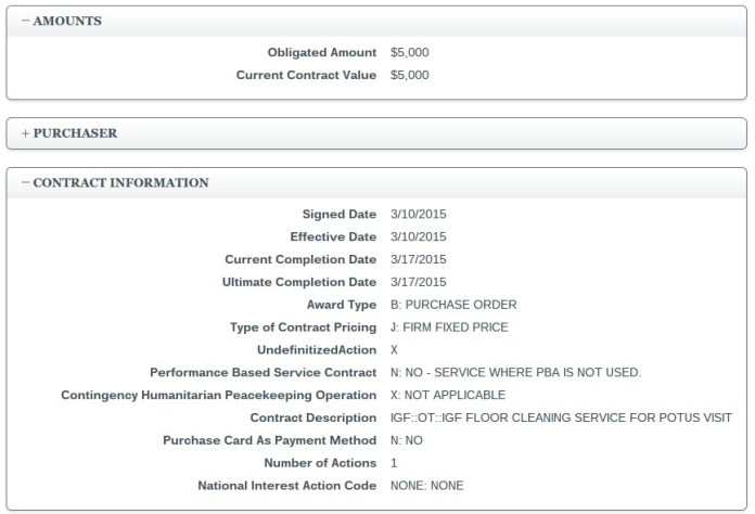 Veterans Affairs Spent $5K for ‘Floor Cleaning’ For Obama’s Visit